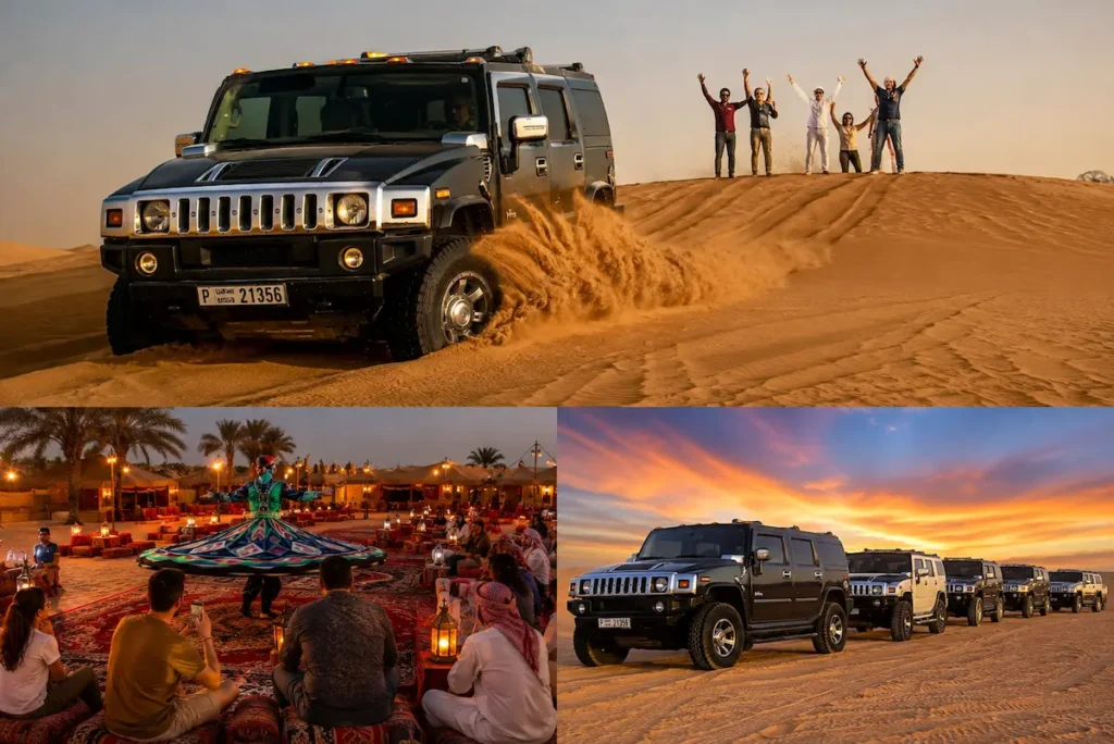Hummer dune drive through the Dubai desert