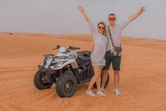 Morning desert safari with quad bike in Dubai desert