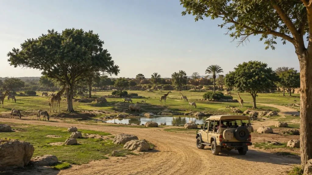 Safari habitats at Sharjah Safari Park